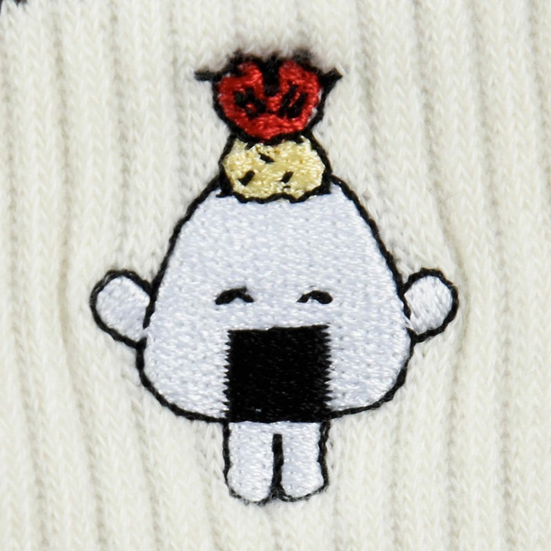 おにうめ靴下刺しゅうクルー丈キャラクター(3183A10N)