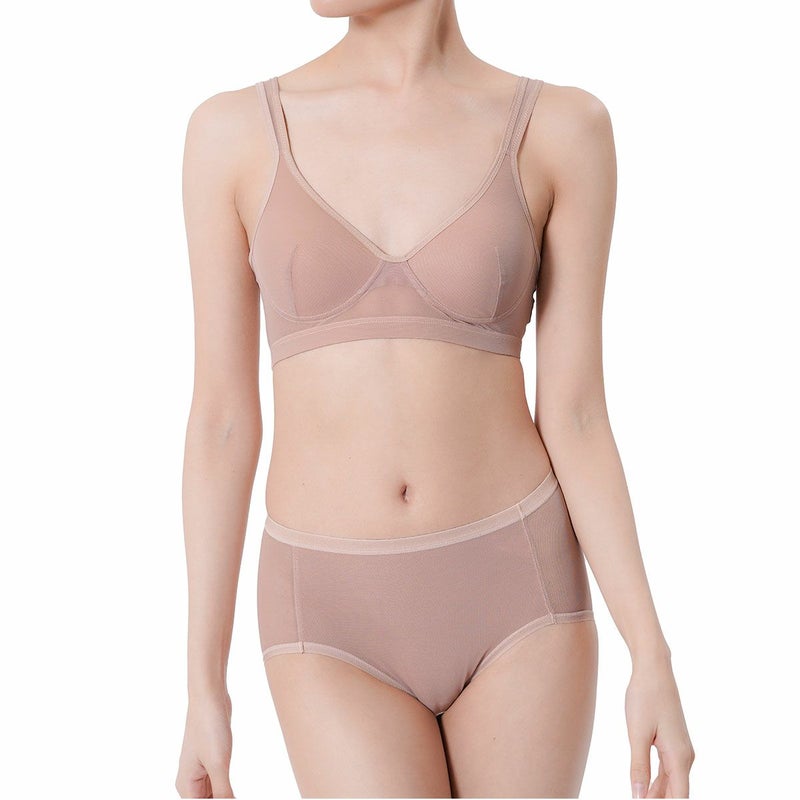 fukuskeFUN(フクスケファン)モールドブラジャー無地3/4カップパッドあり(14P1010)