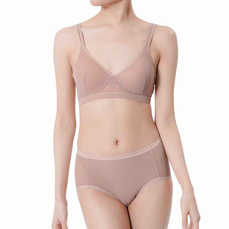 fukuskeFUN(フクスケファン)ショーツ無地スタンダードタイプ透け感(14P1011)