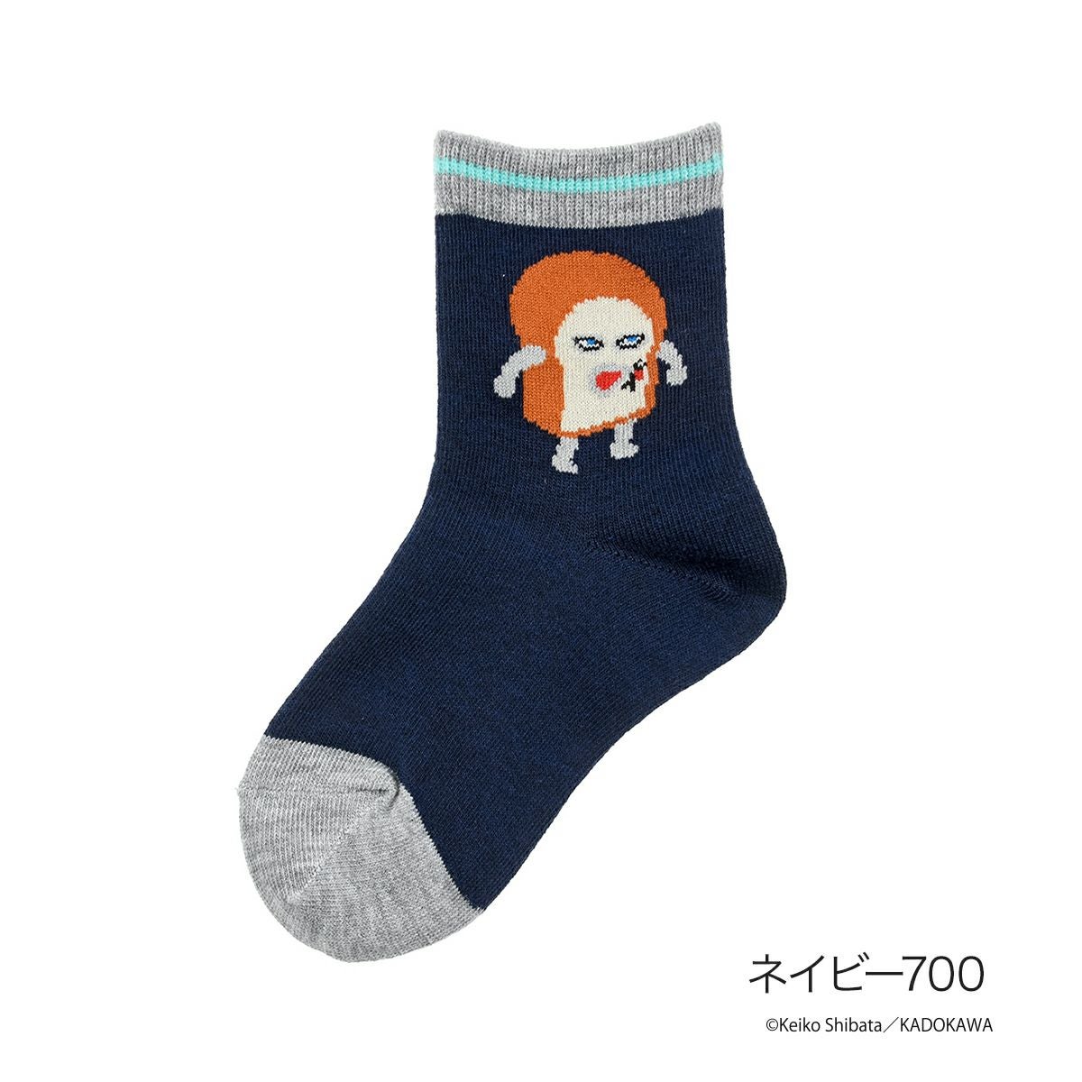 「くつ下どろぼう」 パンどろぼう】 靴下 パンどろぼう ライン クルー丈 13-19cm (369-25A2