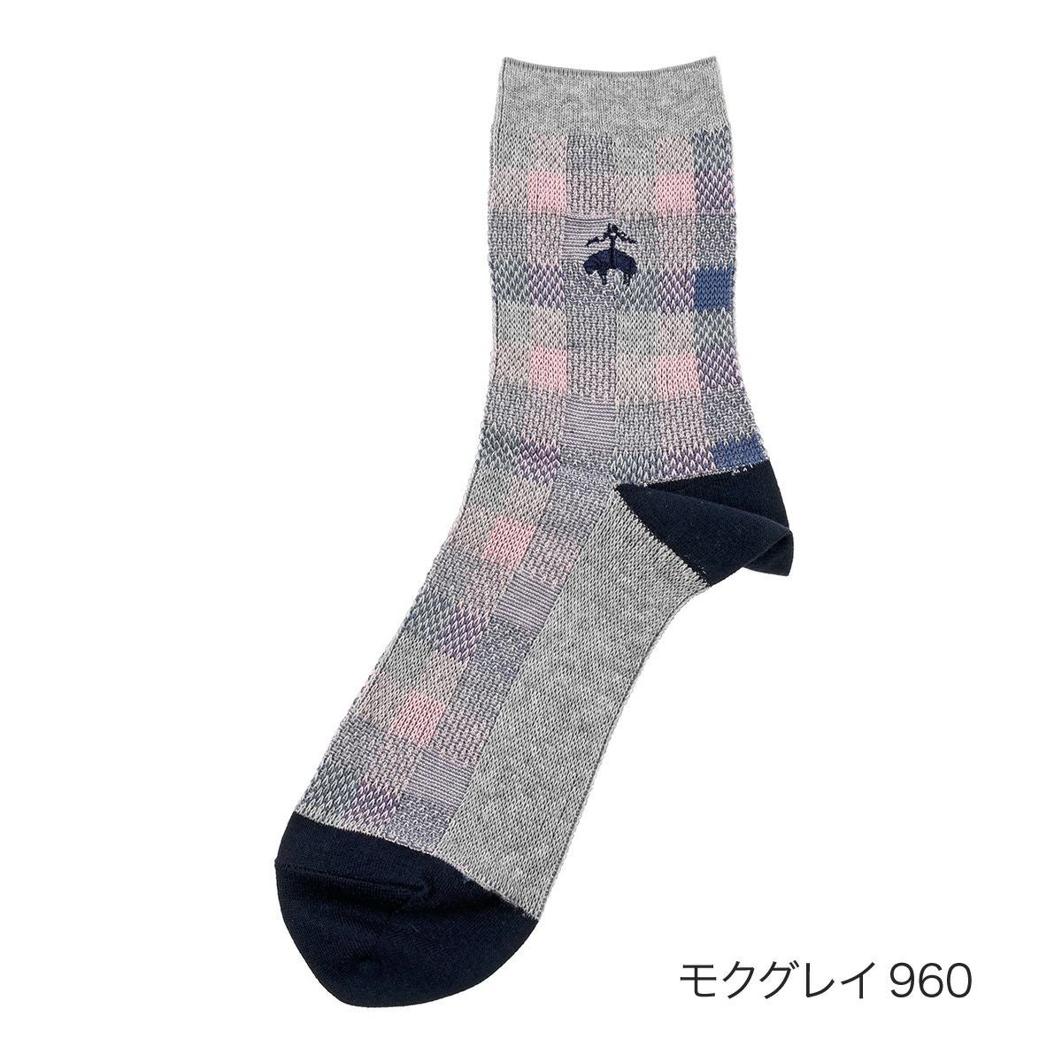 福フク様 Brooks Brothers(ブルックス ブラザーズ)】 靴下 チェック柄 ミドル丈