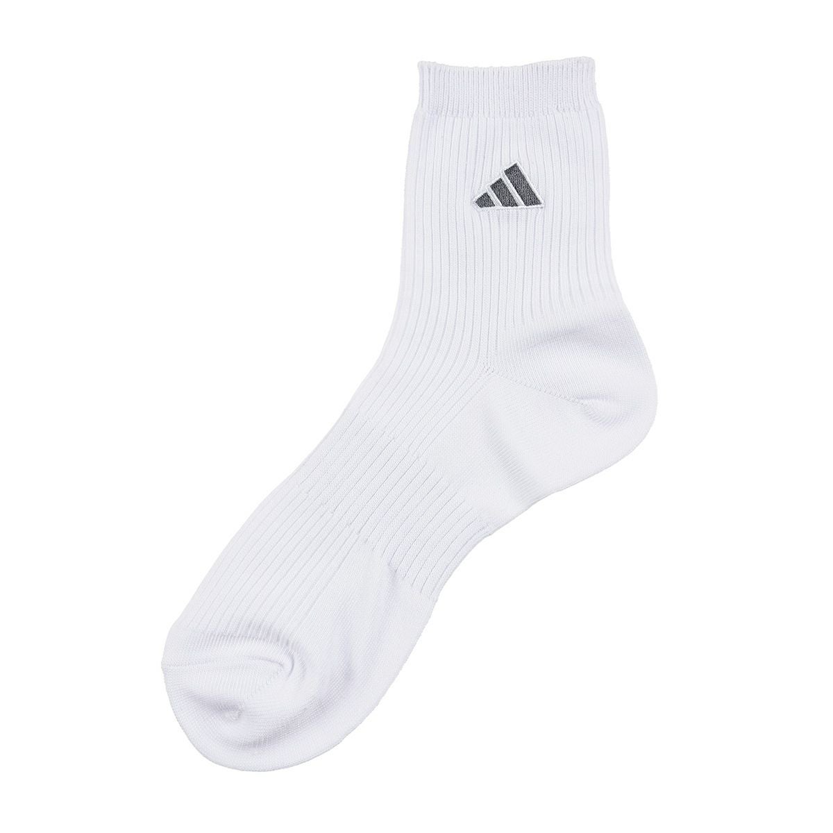 adidas(アディダス)】3足組 靴下 BASIC 無地 ロゴ ハーフ丈 土踏まず