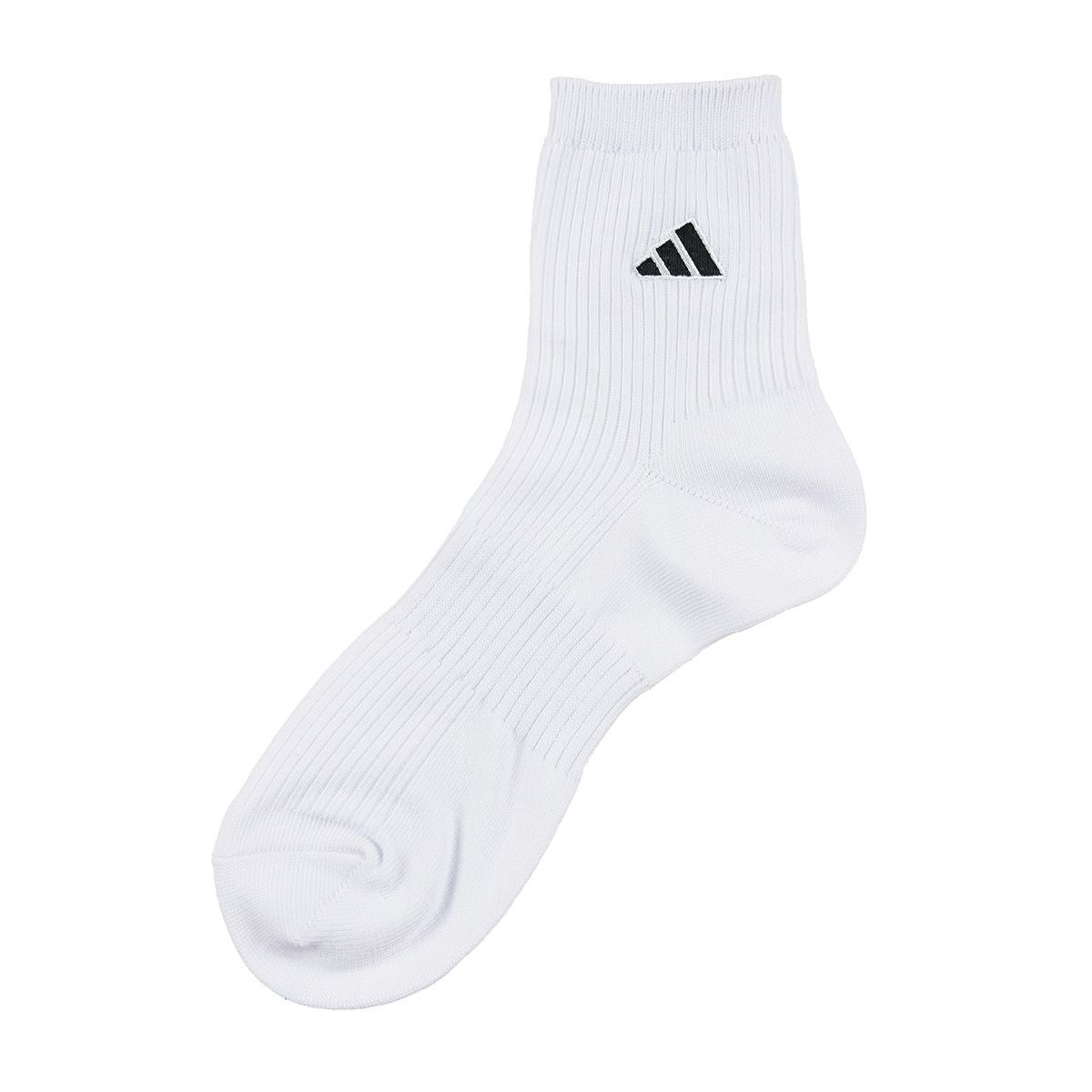 adidas(アディダス)】3足組 靴下 BASIC 無地 ロゴ ハーフ丈 土踏まず