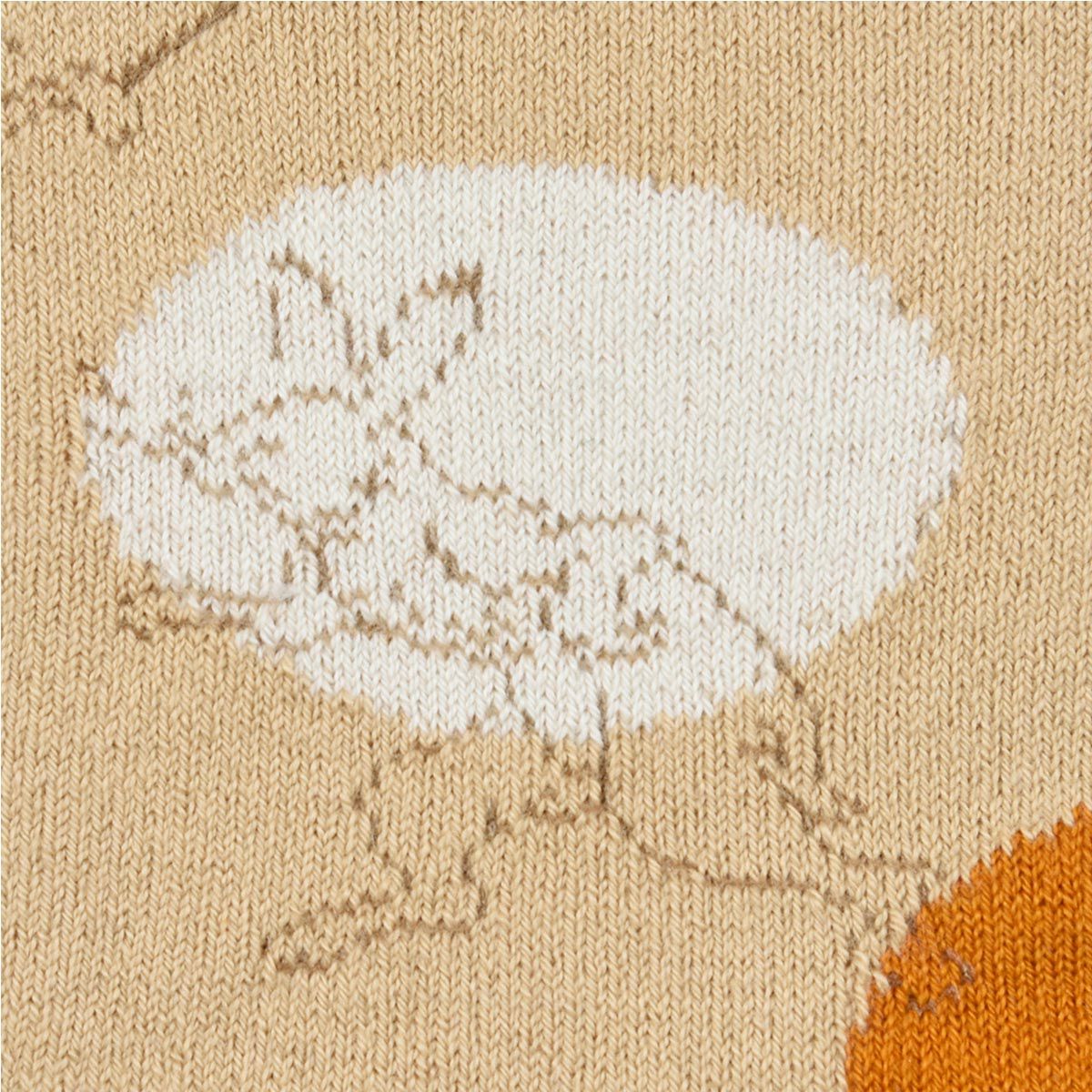 鳥獣戯画】 靴下 うさぎ柄 クルー丈 (3163-280) | 柄ソックス | 福助