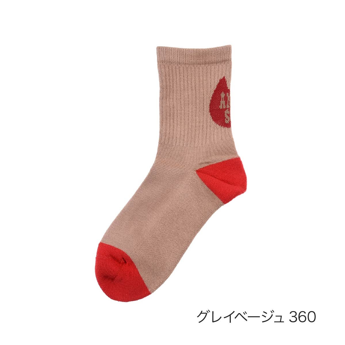 ANNA SUI(アナ スイ)】 靴下 バイカラー クルー丈 (3336-201) | 柄