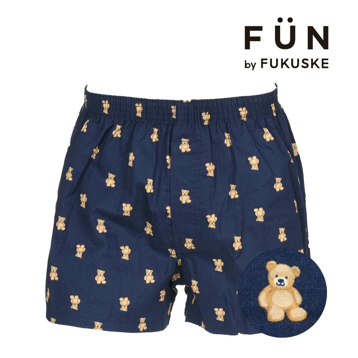 fukuske FUN(フクスケファン)】 トランクス クマ総柄 プリント