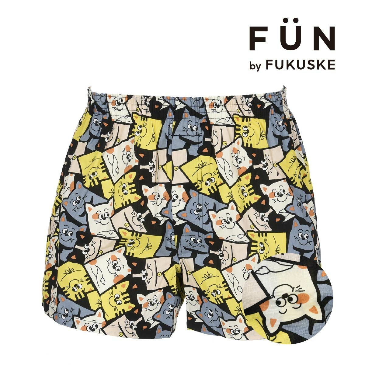 ヤンキーCF　トランクス fukuske FUN(フクスケファン)】 トランクス ネコ プリント(453P2027