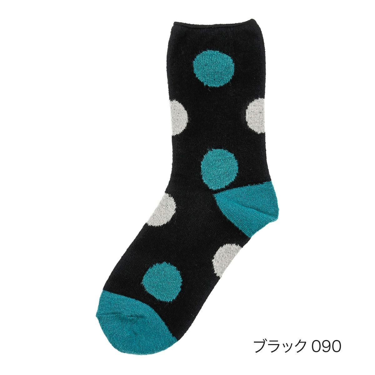 fukuske ： The Spirit of mottainai】 靴下 ポリドット クルー丈