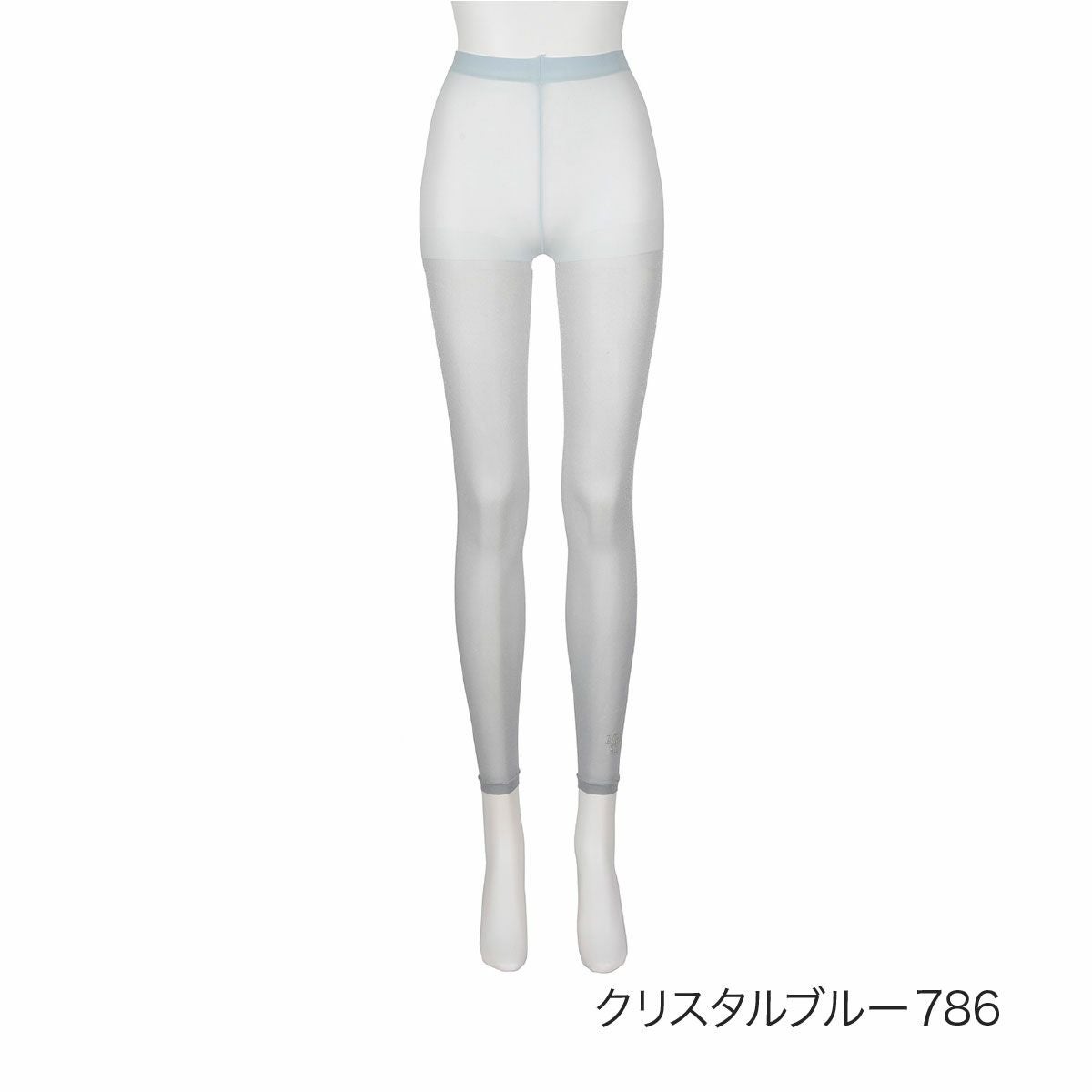 ANNA SUI(アナスイ)】 レギンス 左足首ロゴ刺しゅう 10分丈 30デニール