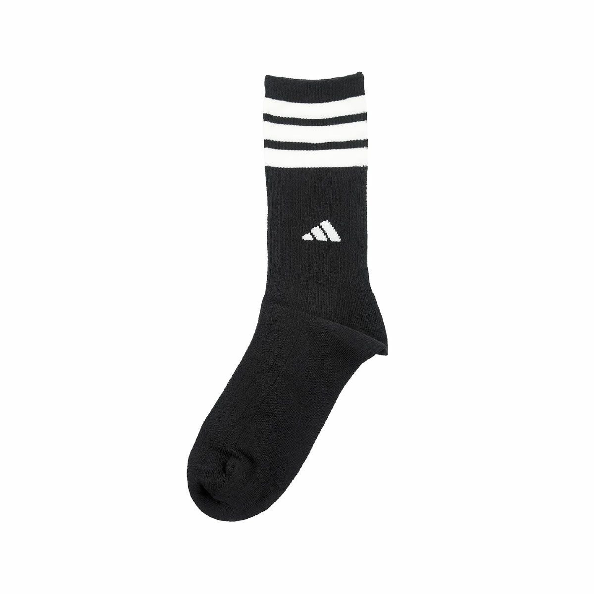 adidas(アディダス)】3足組 靴下 ワンポイント 3本ライン クルー丈