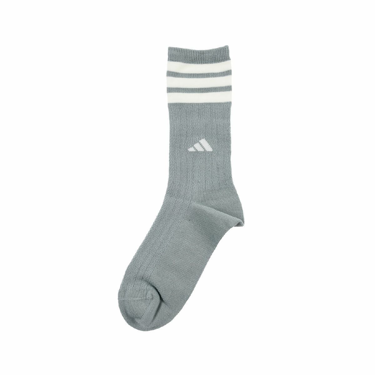 adidas(アディダス)】3足組 靴下 ワンポイント 3本ライン クルー丈