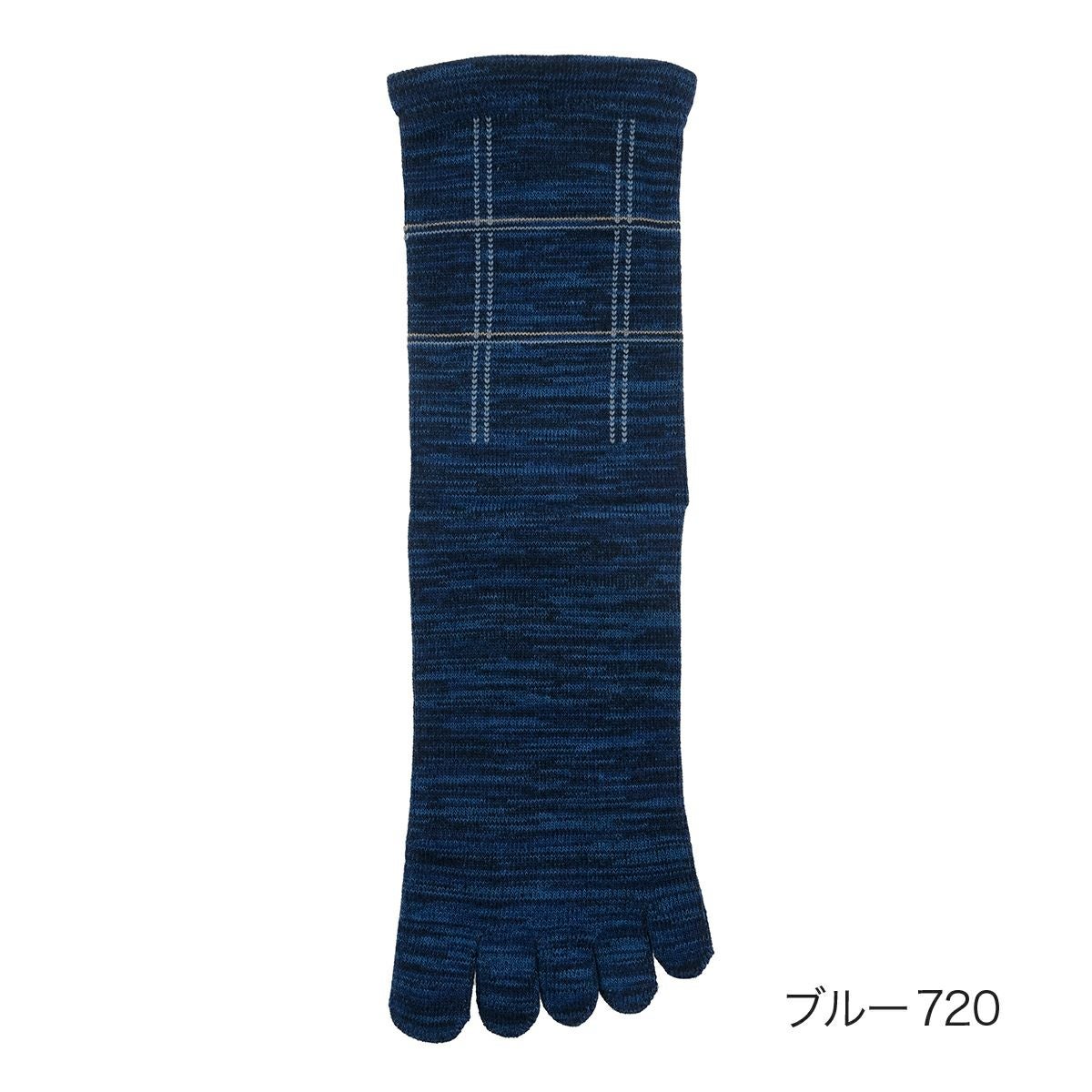 FUKURASHI(ふくらし)】 靴下 無地 ゆるピ丈 5本指 表糸綿100