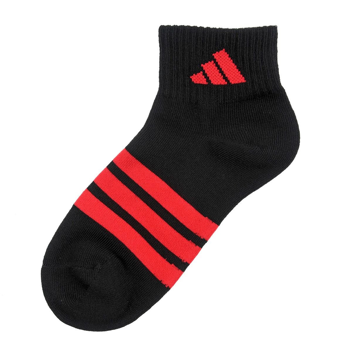 adidas(アディダス)】3足組 靴下 ワンポイント 3本ライン ロゴ