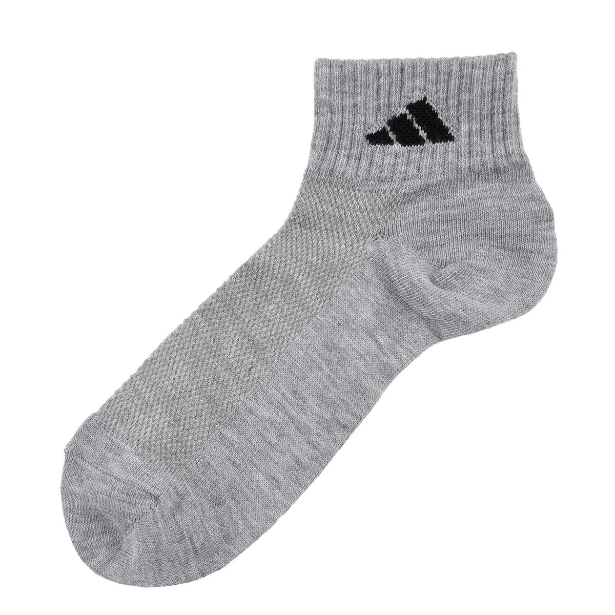 adidas(アディダス)】3足組 靴下 ショート丈 ワンポイント リブ 甲