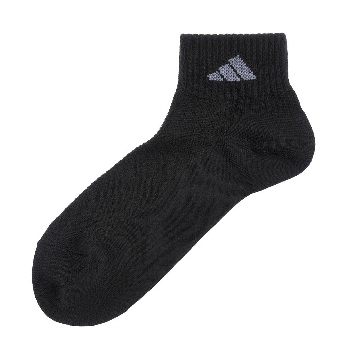 adidas(アディダス)】3足組 靴下 ショート丈 ワンポイント リブ 甲