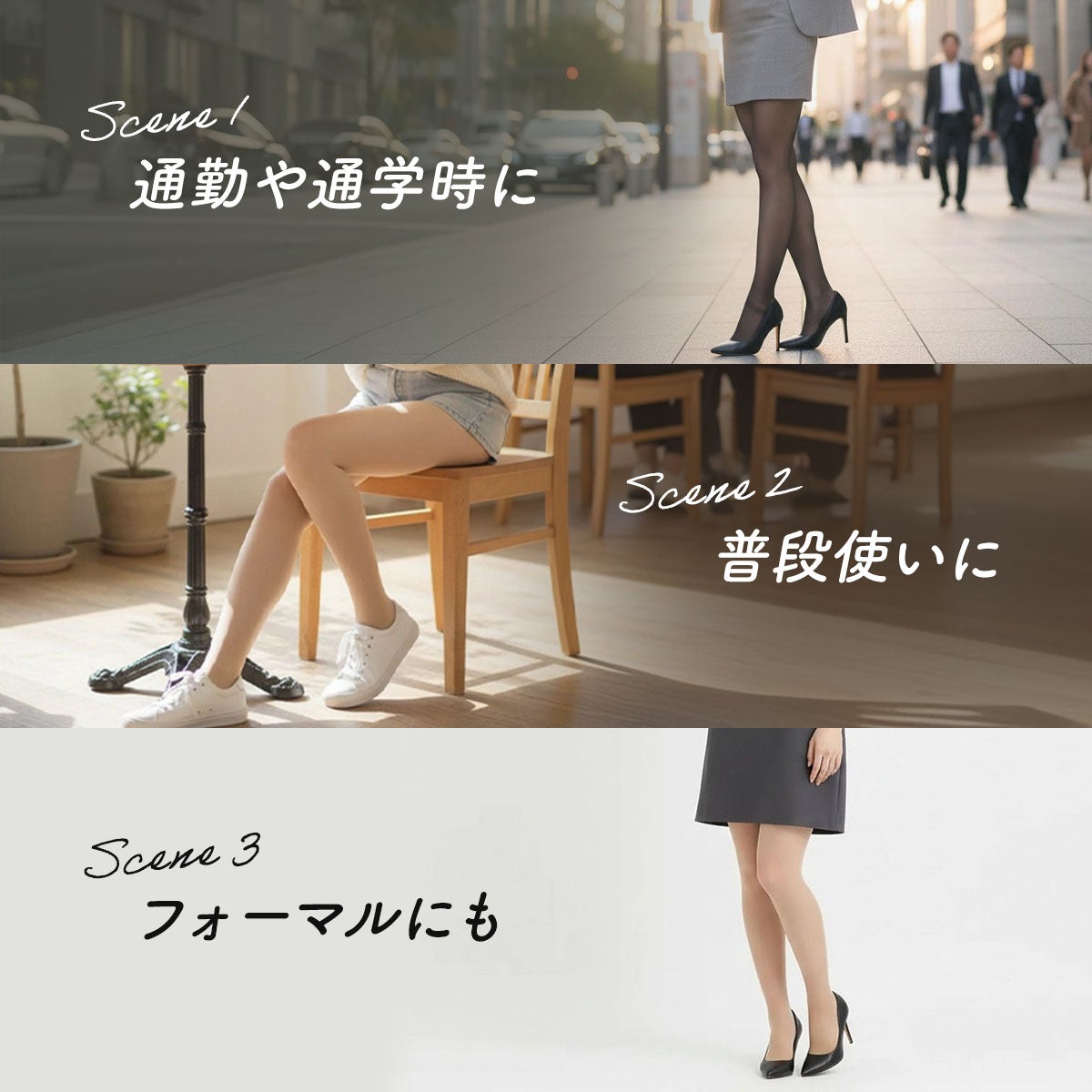 満足(マンゾク)】8足組 パンティストッキング 無地 JM-Lサイズ SCY