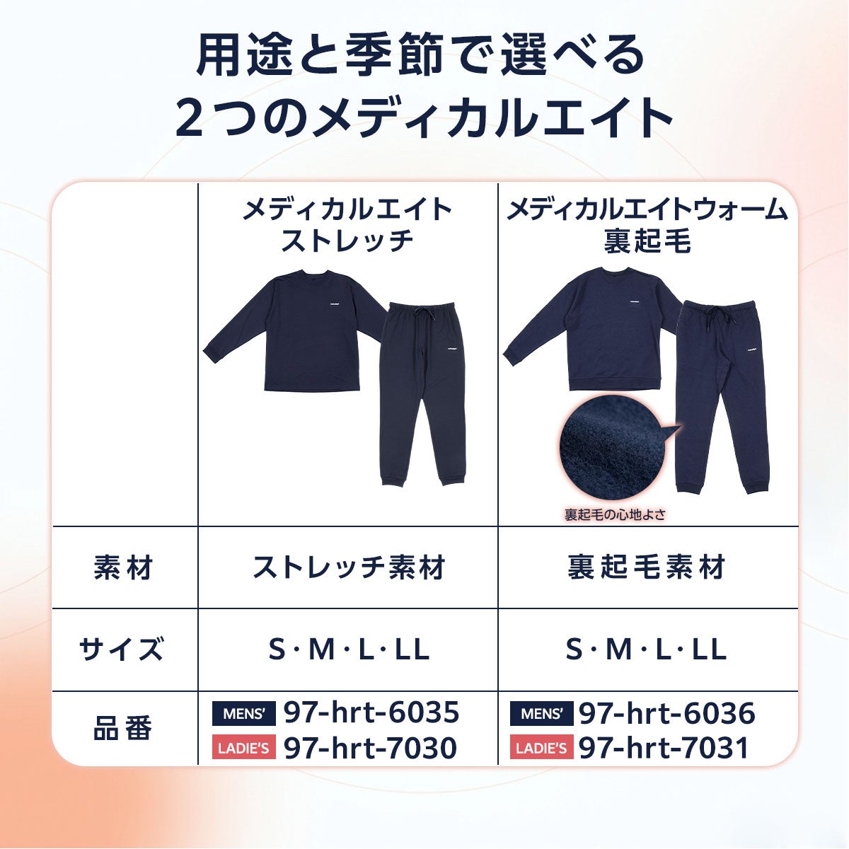 純烈　ルームウェア MedicalEight】 ルームウェア 無地 長袖 長ズボン 上下セット
